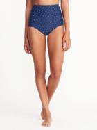 Old Navy Womens High-waist Swim Bottoms For Women Navy Dots Size S