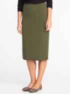 Old Navy Womens Jersey Pencil Midi Skirt For Women Matcha Green Size Xs