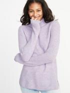 Old Navy Womens Mock-neck Sweater For Women Lilac Purple Size L