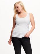 Old Navy Fitted Rib Knit Plus Size Layering Tank Size 1x Plus - Bright White
