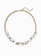 Old Navy Multi Crystal Necklace For Women - Brass