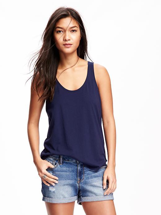 Old Navy Relaxed Racerback Tank For Women - Lost At Sea Navy