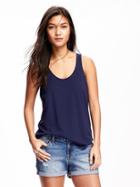 Old Navy Relaxed Racerback Tank For Women - Lost At Sea Navy