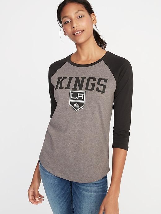 Old Navy Womens Nhl Team-graphic Raglan Tee For Women La Kings Size Xs