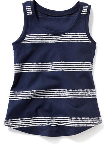 Old Navy Printed Tank - Navy Stripe