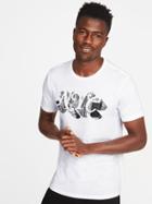 Old Navy Mens Nyc Graphic Tee For Men Bright White Size Xl