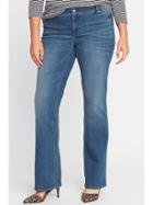 Old Navy Womens Smooth & Slim Mid-rise Plus-size Boot-cut Jeans Bayview Size 26