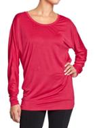 Womens Active Performance Tops Size L - Into The Fuchsia Poly