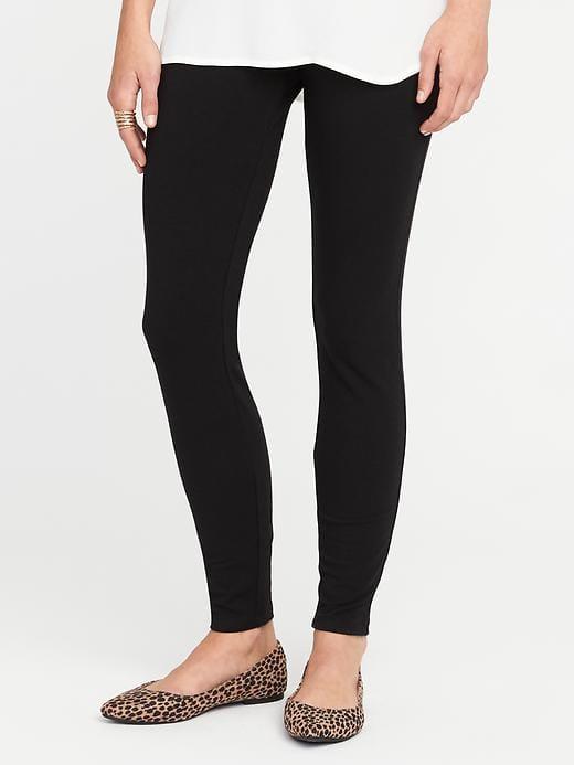 Old Navy Womens Heavy-knit Jersey Leggings For Women Black Size M