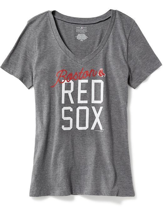 Old Navy Mlb Team V Neck Tee For Women - Boston Red Sox