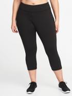 Old Navy Womens High-rise Plus-size Compression Crops Black Size 2x