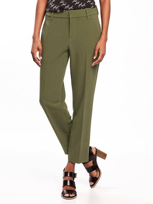 Old Navy Mid Rise All New Harper Pants For Women - I Think Olive