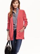 Old Navy Womens Boyfriend Cardigans Size M Tall - Coral Obligation