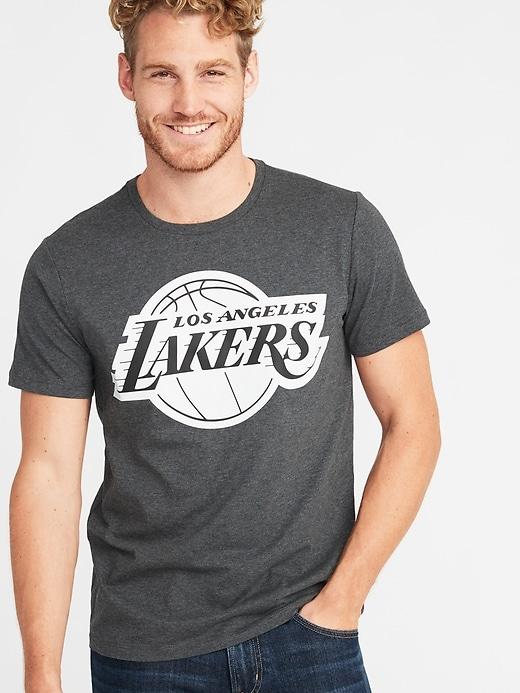 Old Navy Mens Nba Team-graphic Tee For Men Los Angeles Lakers Size S