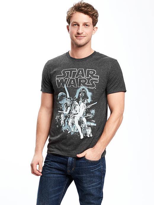 Old Navy Star Wars Vintage Tee For Men - Grey