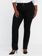 Old Navy Womens High-rise Built-in-sculpt Plus-size Rockstar Boot-cut Jeans Black Size 22
