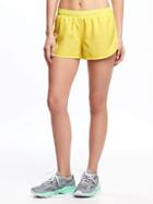 Old Navy Go Dry Cool Semi Fitted Run Shorts For Women - Lucky Duck