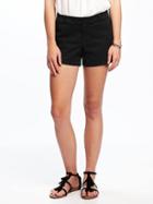 Old Navy Pixie Chino Shorts For Women 3 1/2 - Black