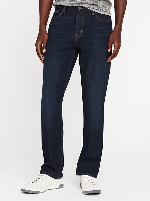 Old Navy Mens Straight Built-in Flex 360  Jeans For Men Dark Wash Size 40w