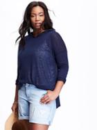Old Navy Relaxed Sweater Knit Plus - Lost At Sea Navy