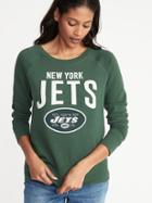 Old Navy Womens Nfl Team-graphic Sweatshirt For Women New York Jets Size S