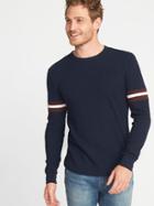 Old Navy Mens Soft-washed Thermal Crew-neck Tee For Men In The Navy Size S