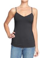 Womens V Neck Camis Size Xs Tall - Carbon
