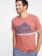 Old Navy Mens Graphic Crew-neck Tee For Men Huntington Beach Size S
