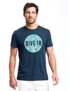 Old Navy Graphic Crew Neck Tee For Men - The New Navy