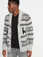 Old Navy Mens Shawl-collar Cardigan For Men Bedrock Gray Size Xs