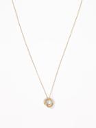 Old Navy  Knotted-circle Pendant Necklace For Women Gold Size One Size