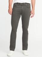 Old Navy Mens Slim Built-in Flex Five-pocket Brushed-twill Pants For Men Wet Stone Size 48w