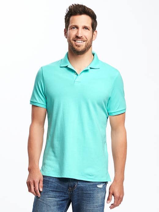 Old Navy Built In Flex Pro Polo For Men - Reef History Of Time