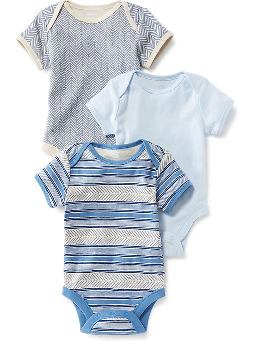 Old Navy Onesie One Piece 3 Pack - Blue Combo