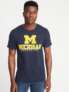 Old Navy Mens College Team Graphic Tee For Men University Of Michigan Size L