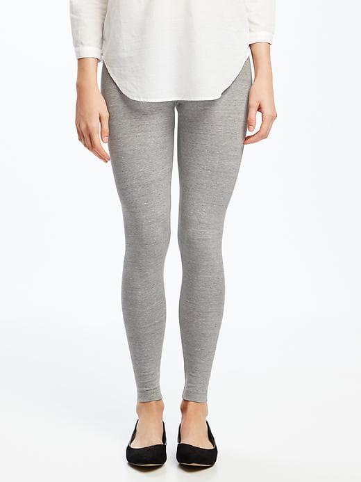 Old Navy Womens Space-dye Leggings For Women Light Gray Size Xl