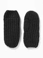 Old Navy Womens Rib-knit Mittens For Women Blackjack Size One Size