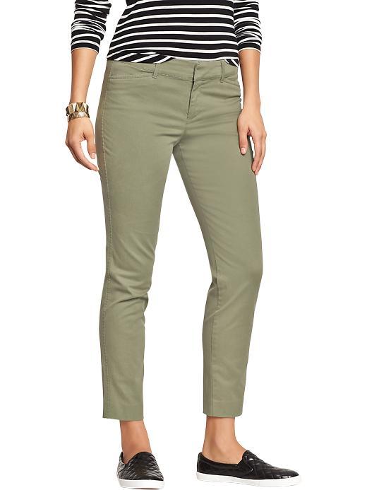 Old Navy Womens The Pixie Chinos Size 6 Regular - Sage Wisdom