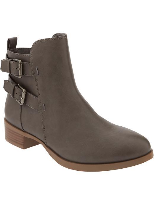 Old Navy Womens Moto Ankle Boots Size 10 - Grey