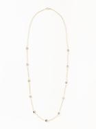 Old Navy Womens Long Crystal-strand Necklace For Women Gunmetal Gray Size One Size