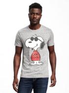 Old Navy Snoopy Joe Cool Tee For Men - Heather Gray