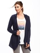 Old Navy Go Warm Open Front Hoodie For Women - Lost At Sea Navy
