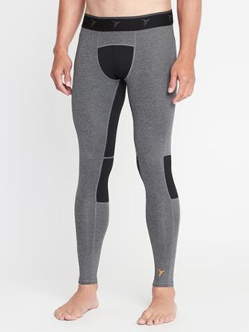 Old Navy Mens Go-dry Base-layer Tights For Men Heather Gray Size L