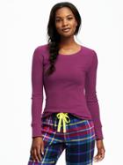 Old Navy Waffle Knit Tee For Women - Ivan The Grape