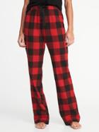 Old Navy Womens Patterned Flannel Sleep Pants For Women Red Buffalo Plaid Size Xs