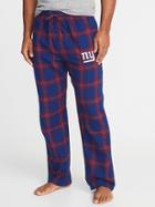 Old Navy Mens Nfl Team-graphic Flannel Sleep Pants For Men New York Giants Size L