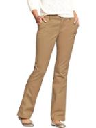 Old Navy Womens The Sweetheart Everyday Boot Cut Khakis - Braised Tofu