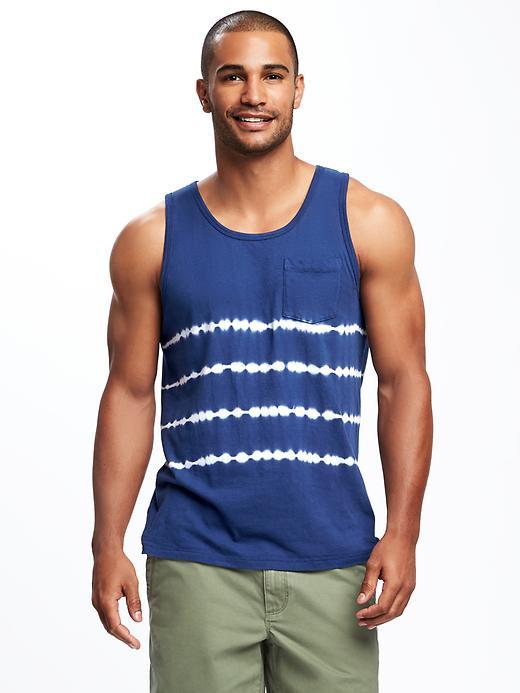 Old Navy Soft Washed Tie Dye Pocket Tank For Men - Tie Dye Cool