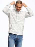 Old Navy Textured Pullover Hoodie For Men - Heather Gray