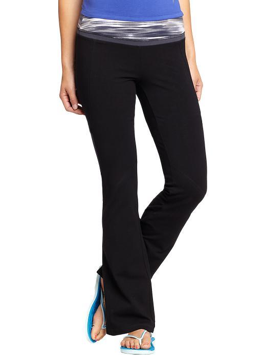 Old Navy Slim Boot Cut Yoga Pants - Carbon Print